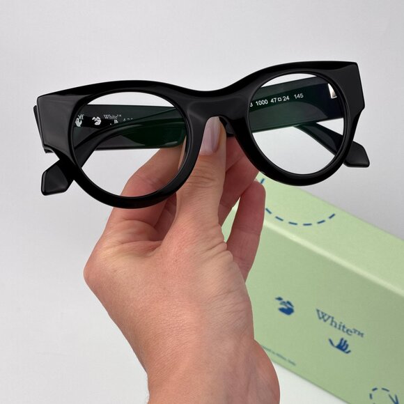 Off-White STYLE 13 Eyeglasses – Black Frame Blue...